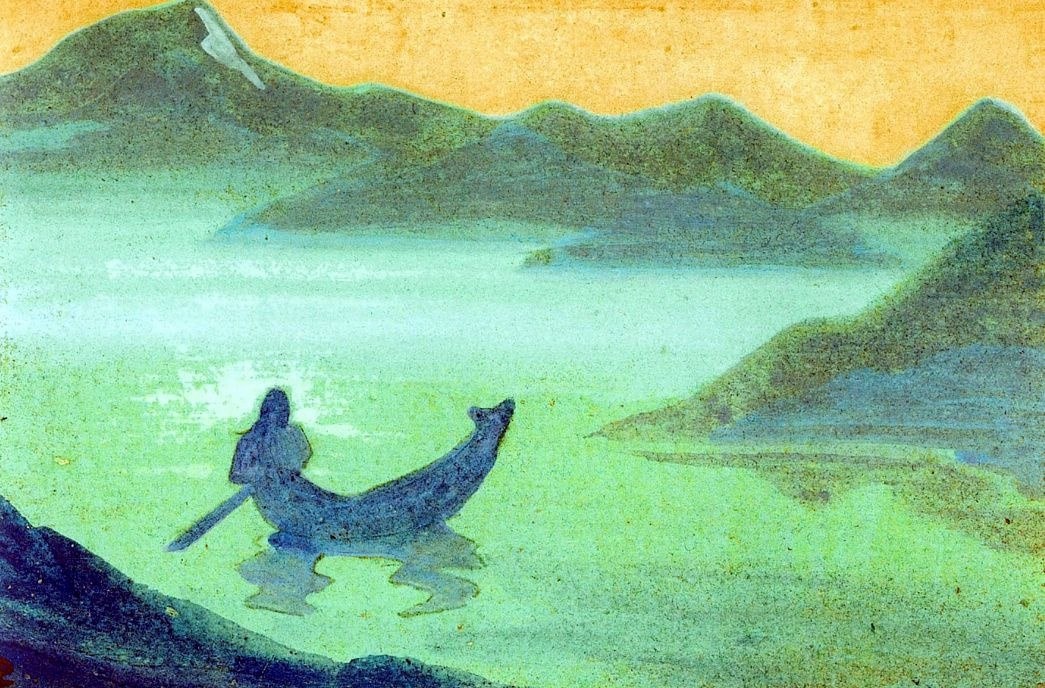 Николай Рерих. «Вестник от Гималаев» (1940). Центр-музей им. Рериха, Москва.