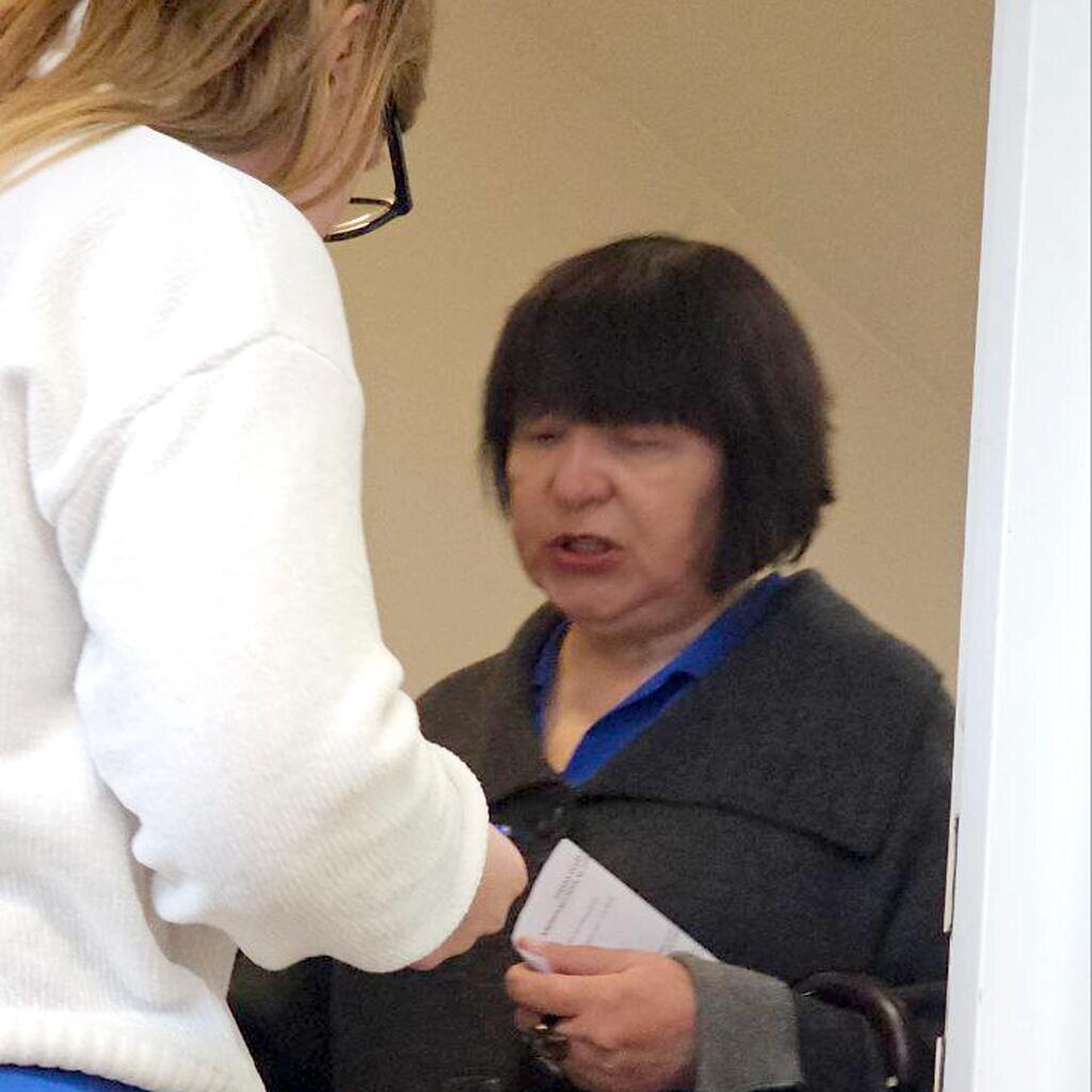 Главная "русификаторша" Латвии Лиана Ланга на суде по делу "Антифашистов Прибалтики" © соцсети