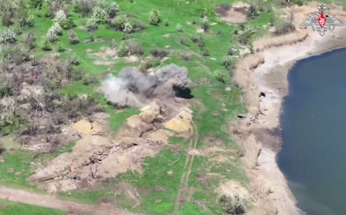    скриншот видео с телеграм-канала Министерства обороны России