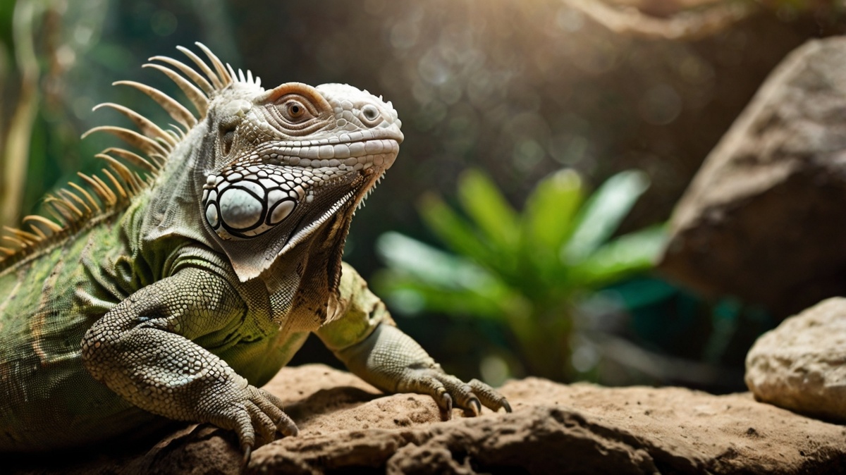 Игуанам нужны специальные террариумы с определённым температурным режимом