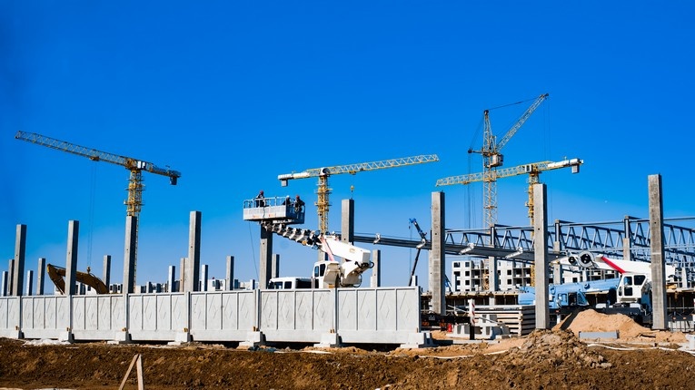 Ход строительства «Тайгер арена» (Хабаровск) в мае 2025 года.