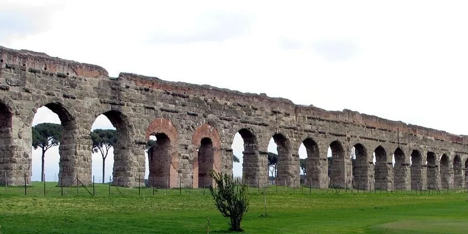 Надземный участок Aqua Appia в наши дни