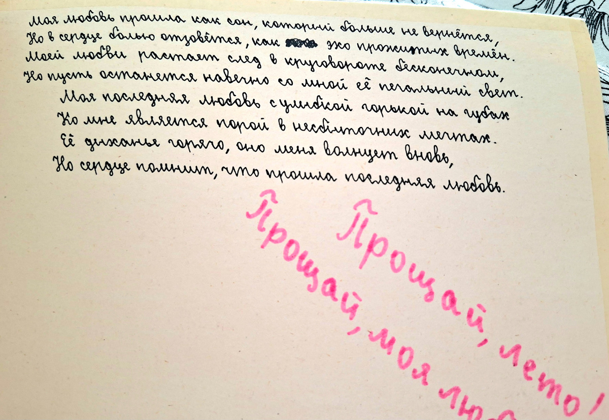 Из личного дневника автора. 