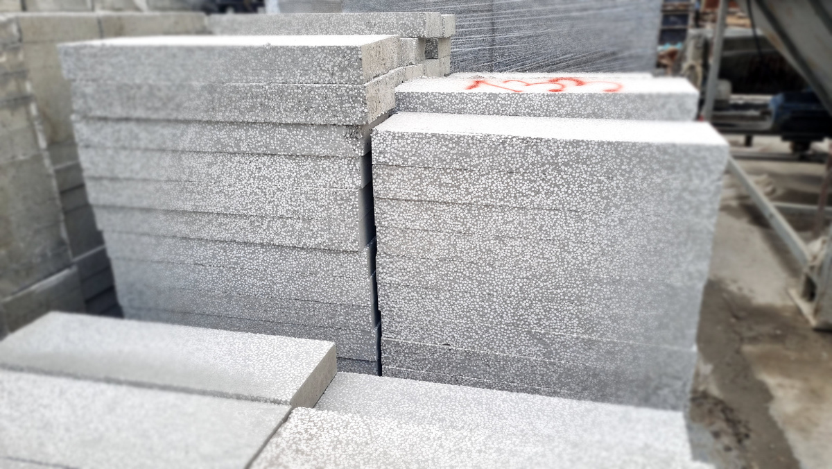 Полистиролбетонный плитный утеплитель