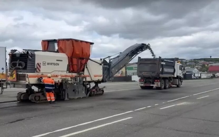    Ремонт перекрестка двух трасс начался на выезде из Ижевска