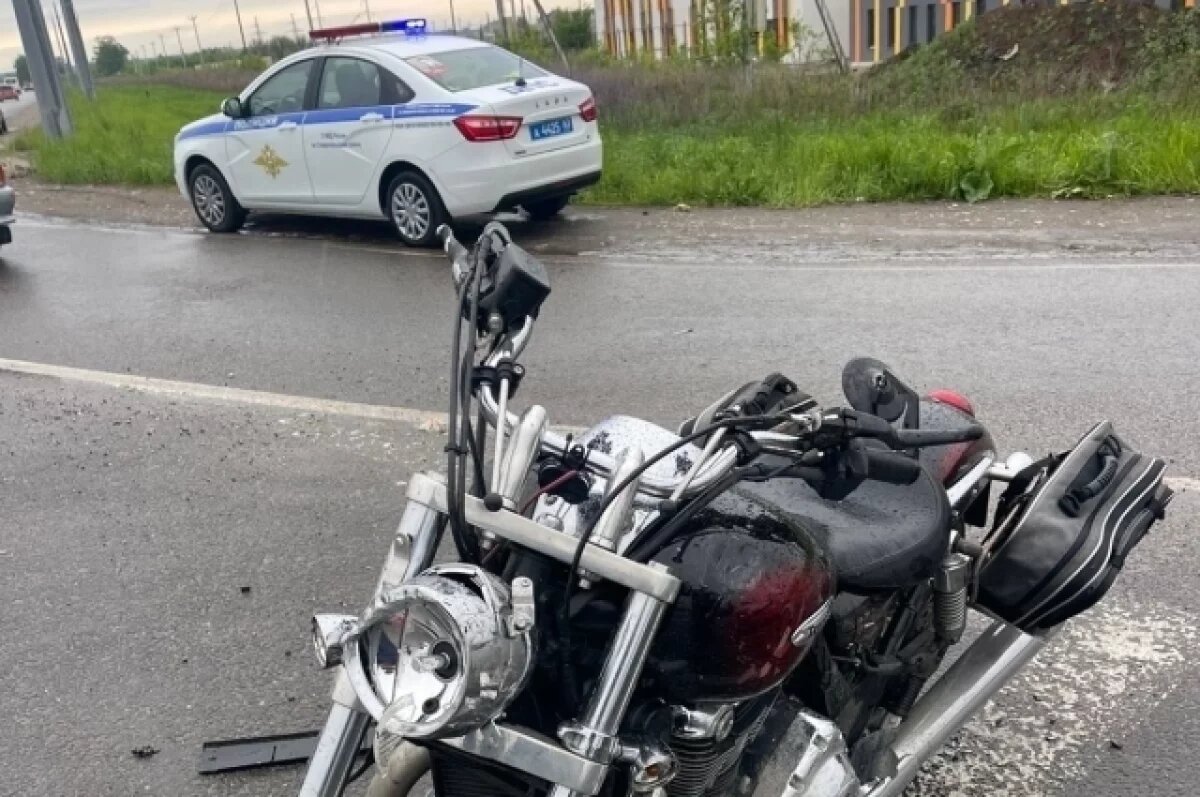    На трассе Тольятти-Ягодное произошло ДТП с участием мотоциклиста