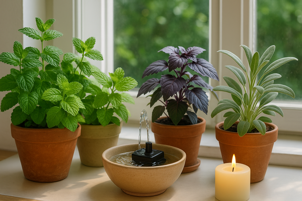 Огород на подоконнике