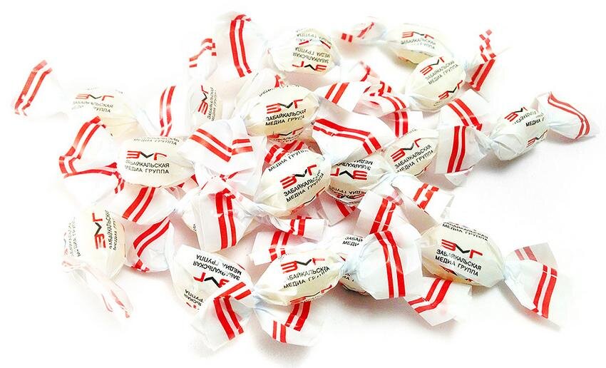 Карамель в завёртке с логотипом вашей компании 