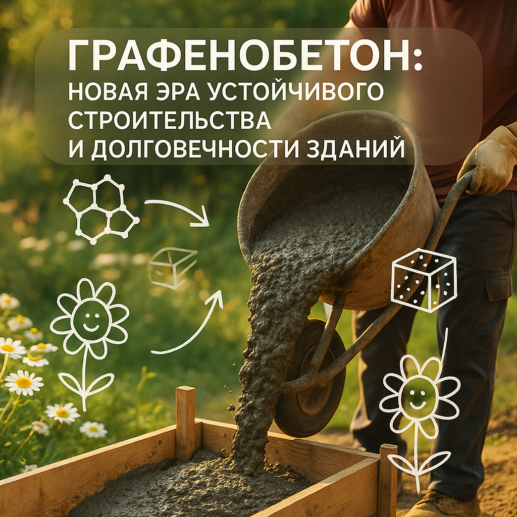    Графенобетон: новая эра устойчивого строительства и долговечности зданий