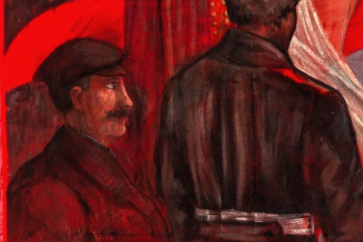 Знамя революционное л.-гв. Павловского полка, Россия, 1917 г., фрагмент. 