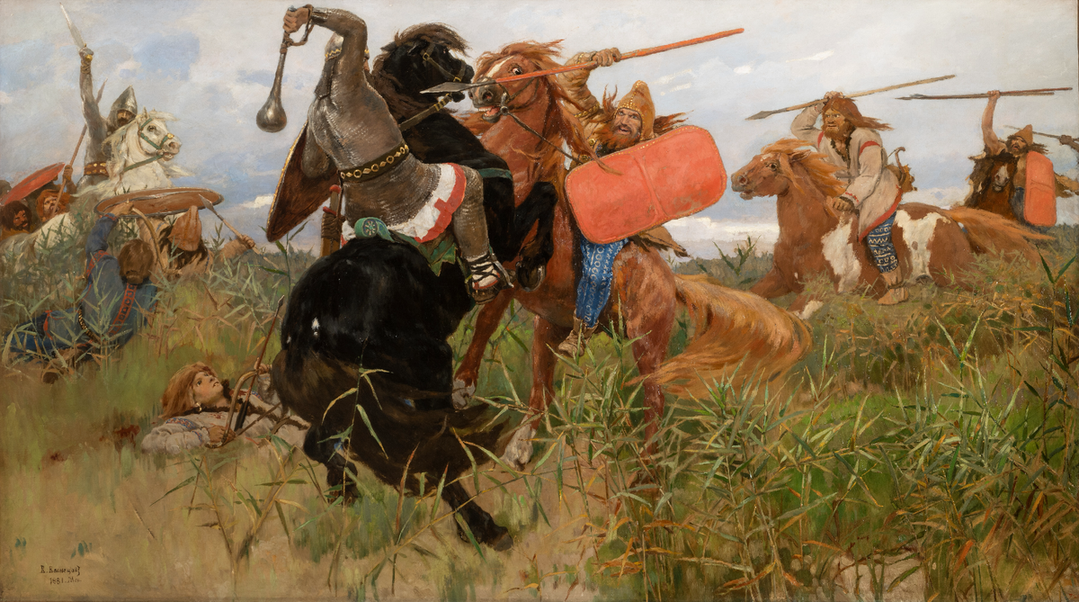 «Бой скифов со славянами», Виктор Васнецов. 1881 г.