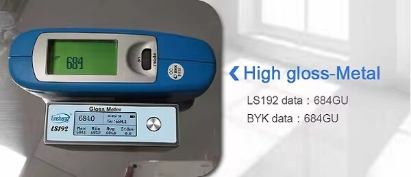 Блескомеры Linshang LS192 и BYK измеряют блеск металла