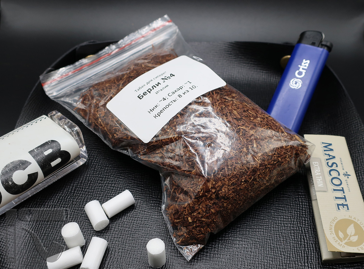 Развесной табак Берли №4 от PiterTabak. Фото:©канал "Уголок Курильщика"