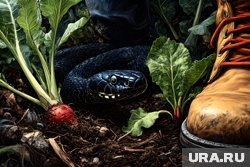     При встрече со змеей ни в коем случае нельзя ее провоцировать Создано в Midjourney © URA.RU