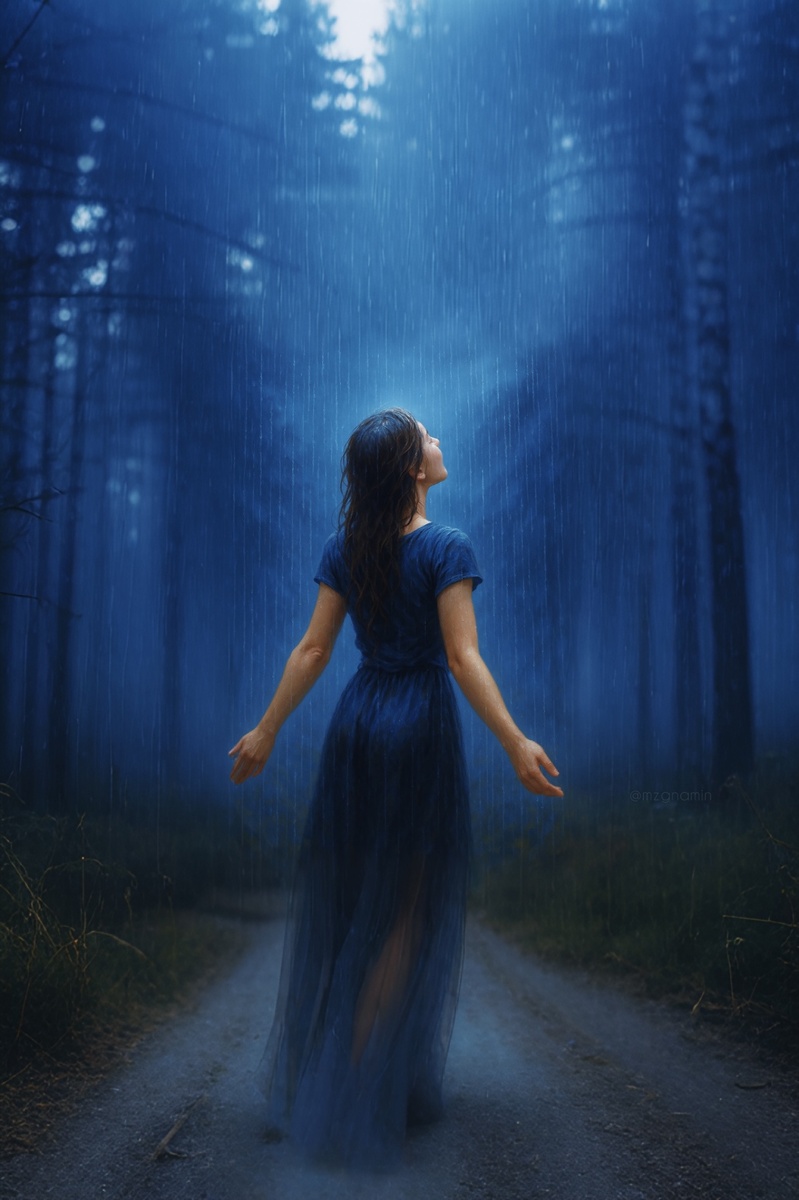 Капли дождя звучат по-разному, но с общим ритмом