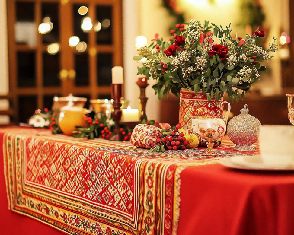 Украшение на стол молодожен