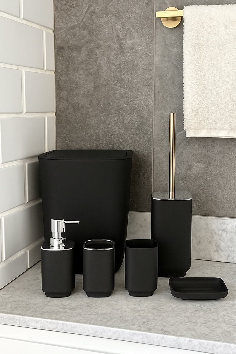 Набор аксессуаров «Минимализм total black» от INHOMEKA