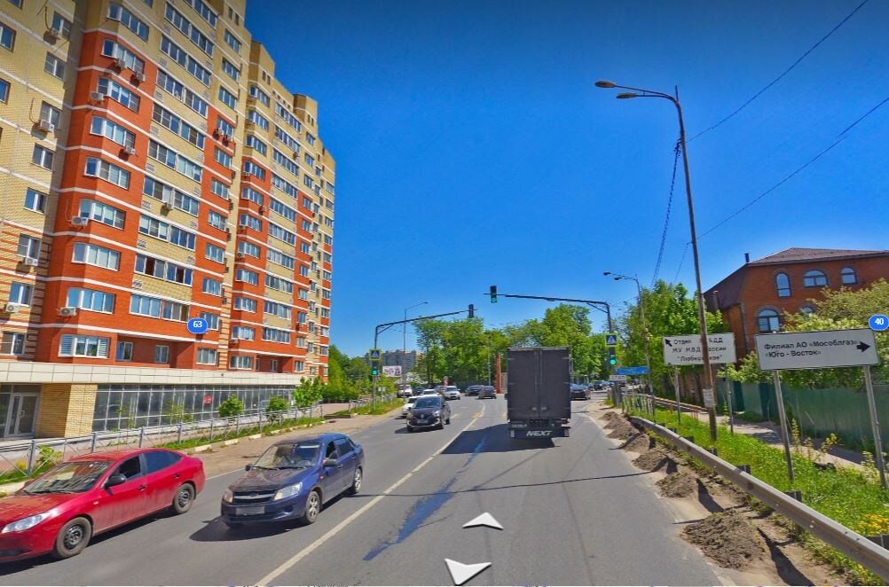 ЖК вдоль дороги. 2024 г. Яндекс Карты. 