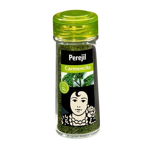 Un frasco de perejil