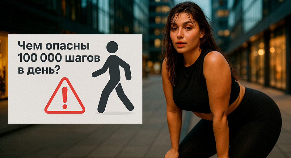 Чем опасны 100 000 шагов в день?