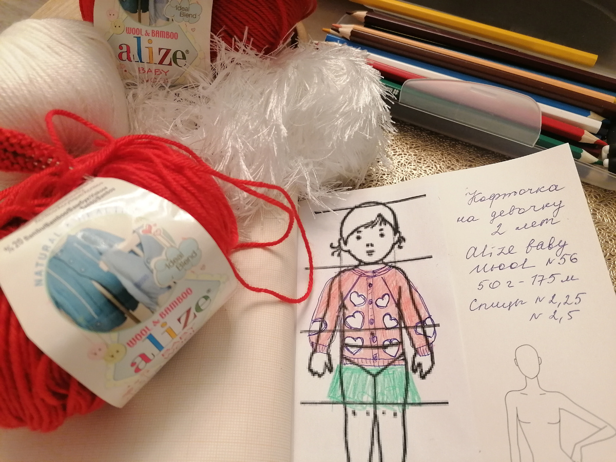 Эскиз и фото автора канала.