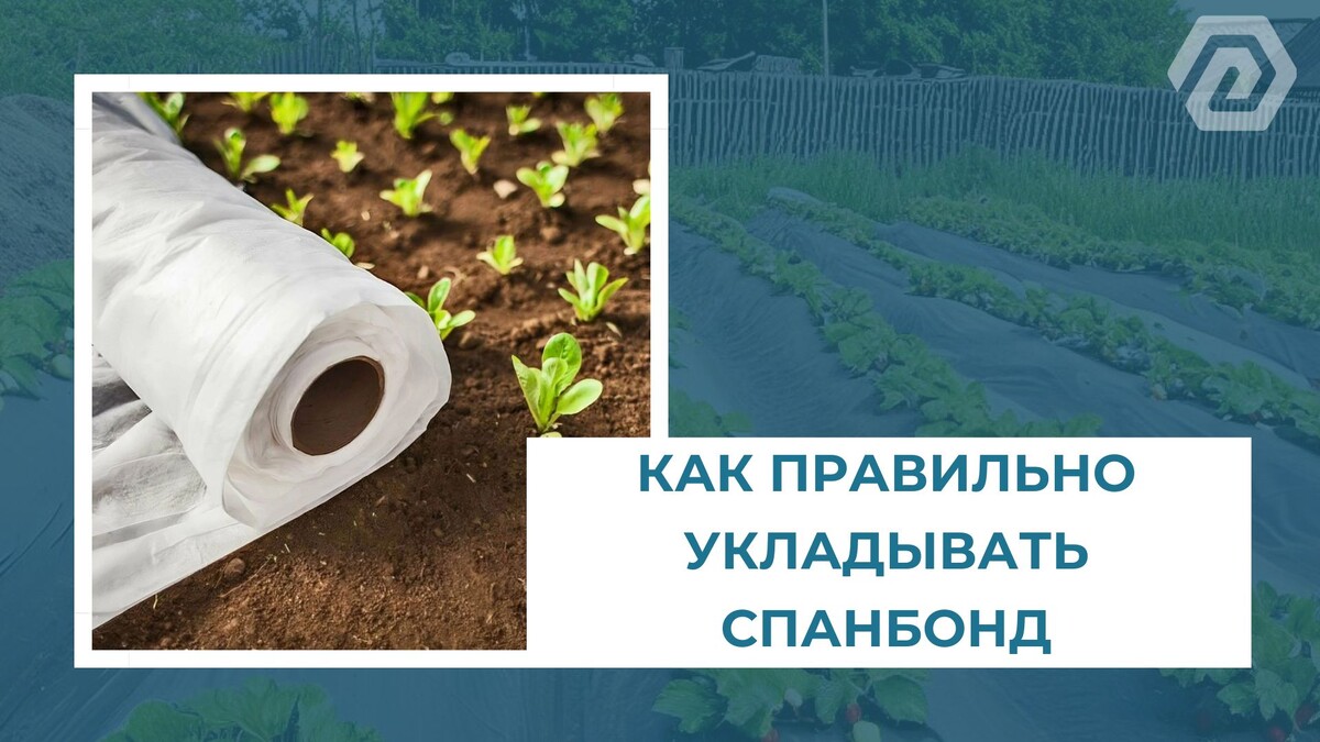 Как правильно укладывать спанбонд.