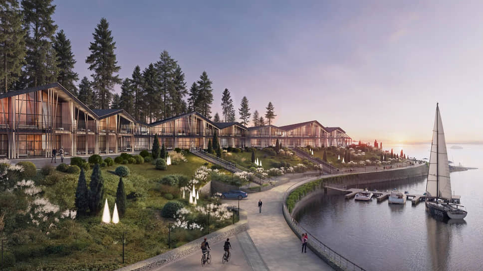 Эскиз туристического комплекса на полуострове Печерские Пески.📷Фото: Минград Нижегородской области