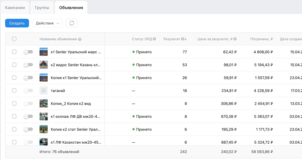 Рекламная кампания