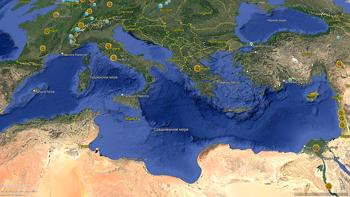 2. Иллюстрация автора. В основе изображения — карты Google Earth Pro.