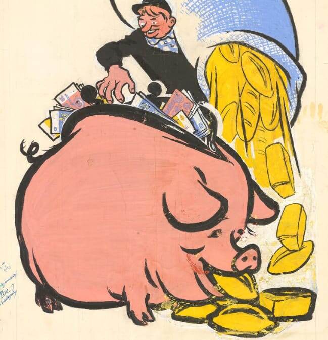 Этот когда-то  советский плакат теперь прекрасно иллюстрирует как на нас зарабатвают корпорации подсажива на хлеб сахар, пальмовое масло и быстрые углеводы.