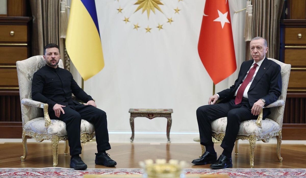     Встреча президента Турции Реджепа Тайипа Эрдогана с Владимиром Зеленским. 15 мая 2025. Источник: © Getty Images / Anadolu Автор фото: Turkish Presidency/Mustafa Kamaci