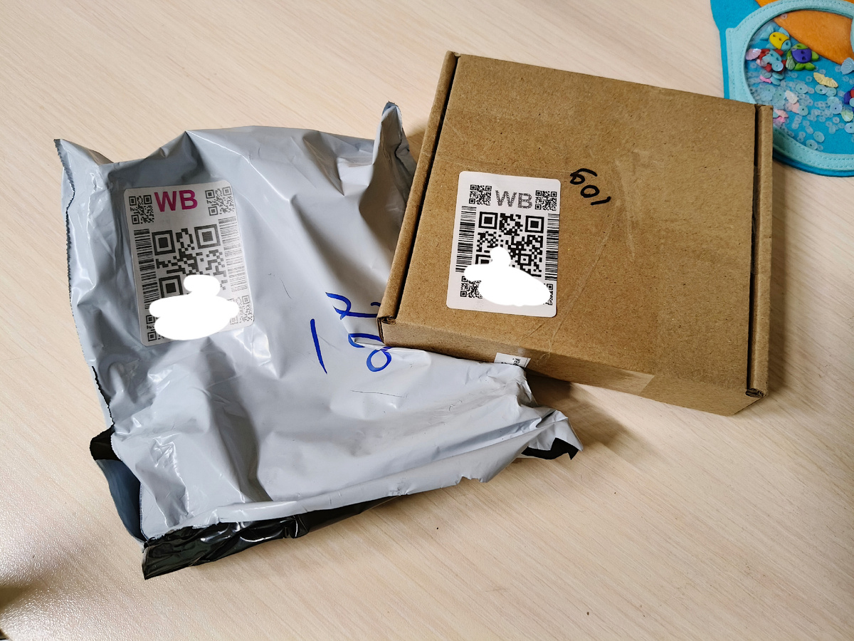 Возврат с WB: коробку вскрывали, но она целая и + пришла запакованная в курьерский пакет