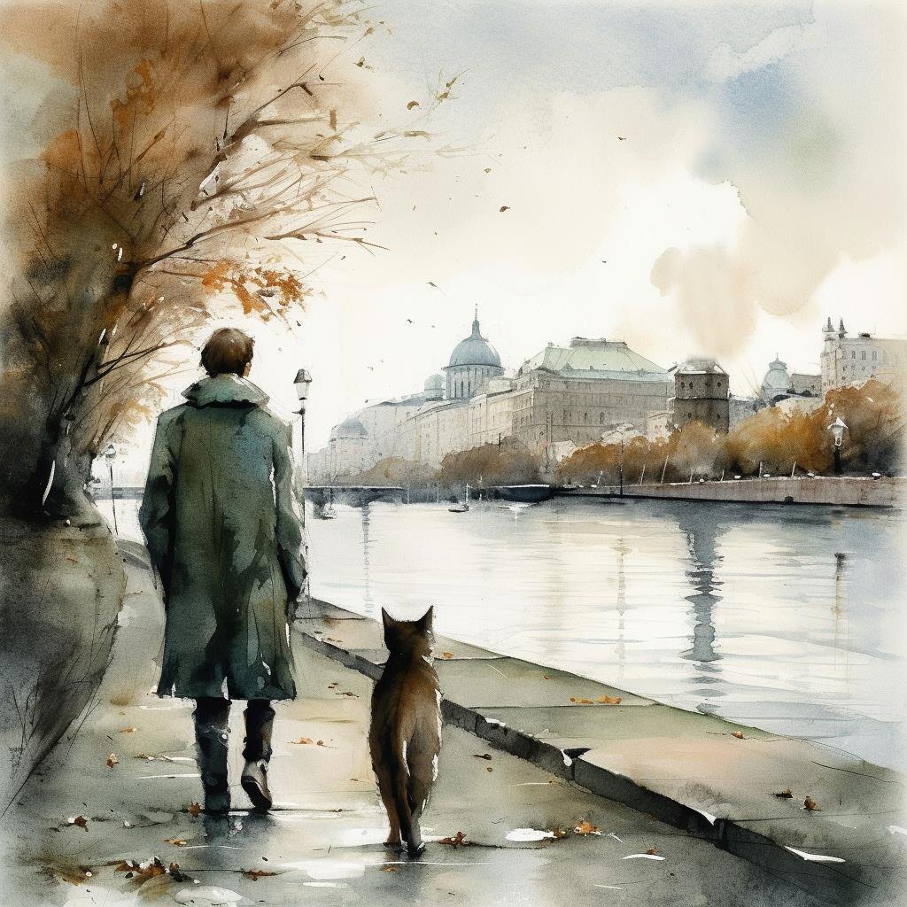 Конечно, я люблю Петербург. Мрачно, сыро и холодно, всё, как надо. Расследование убийств и кот