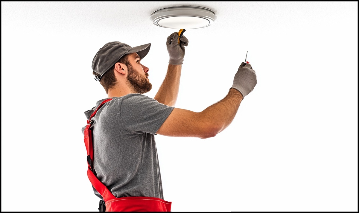 Как повесить люстру на натяжной потолок?