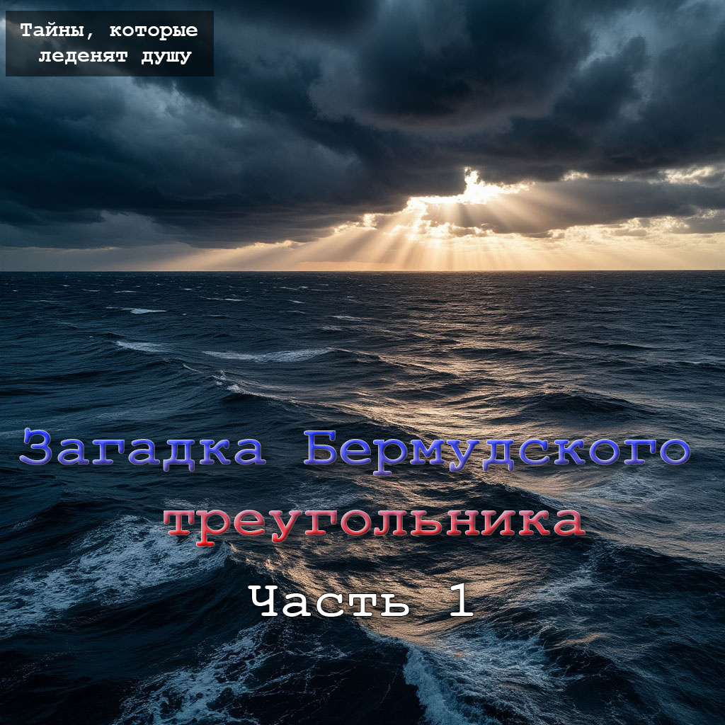 Тёмные воды Атлантического океана в районе Бермудского треугольника, скрывающие свои тайны