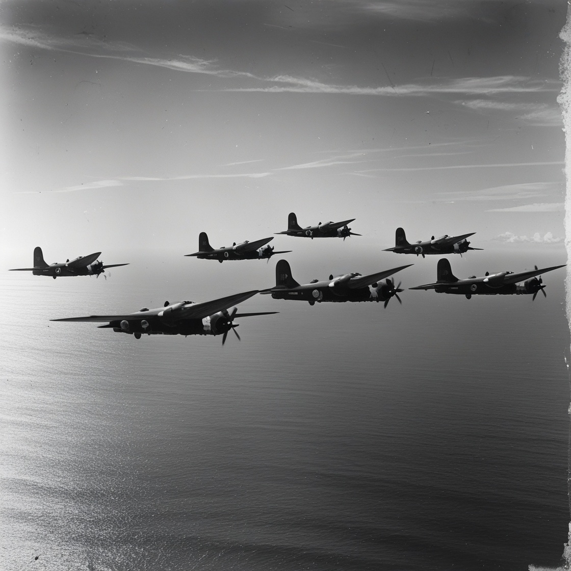 Архивное фото американских бомбардировщиков, подобных тем, что исчезли в «Рейсе 19»