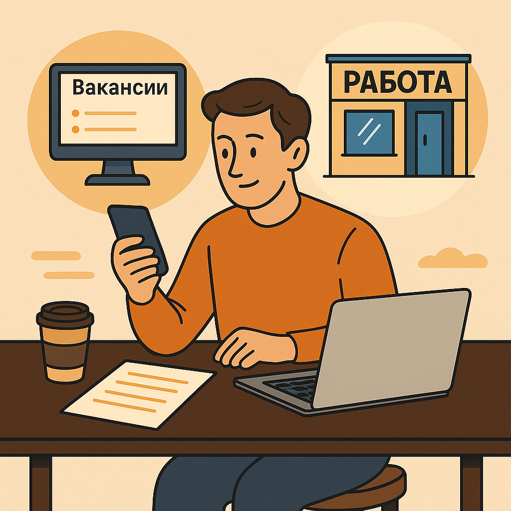 Поиск подработки. Онлайн и офлайн возможности