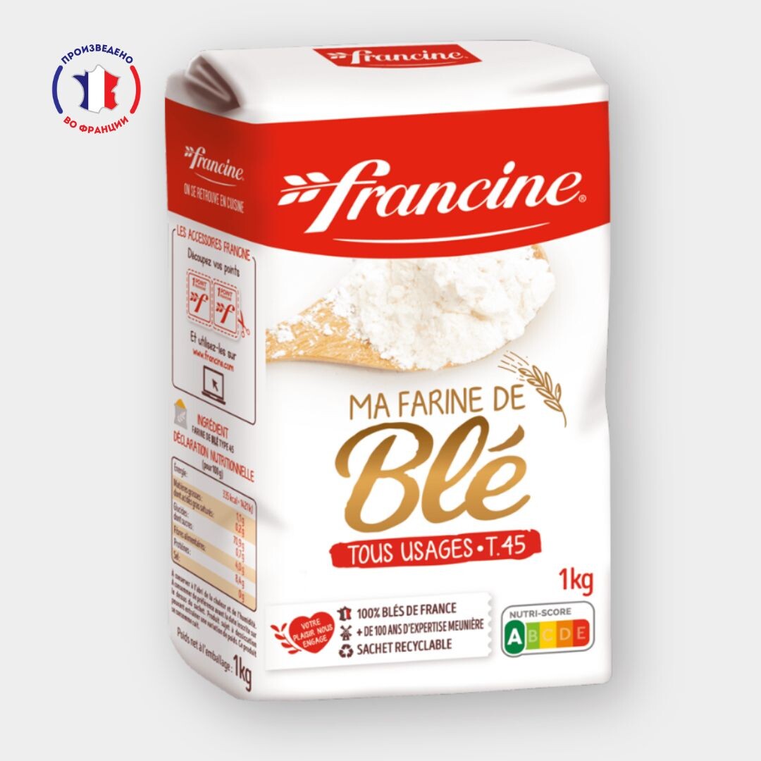 Мука пшеничная Francine (Франция) Farine De Ble сорта... ozon.ru