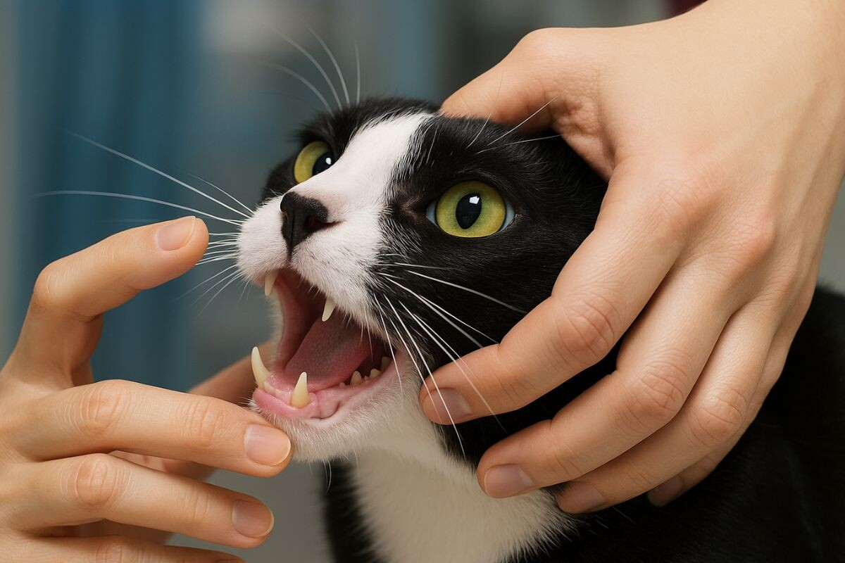 Что делать, если кошка проглотила инородное тело