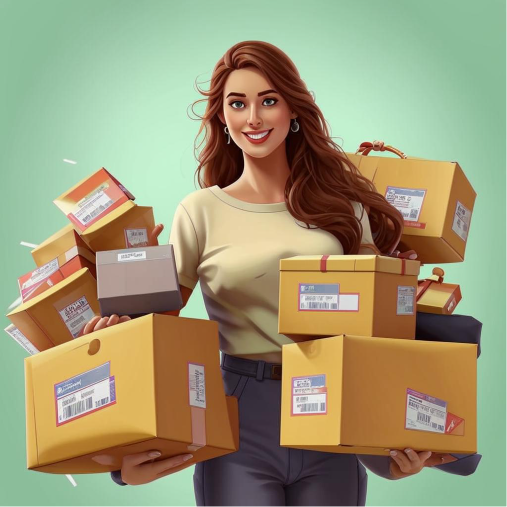 Многорукую богиню маркетплейсов мне нейросеть состряпала)