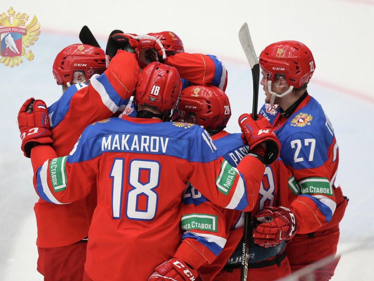    Молодежная сборная России по хоккею© Фото : DMITRY RUKHLETSKIY