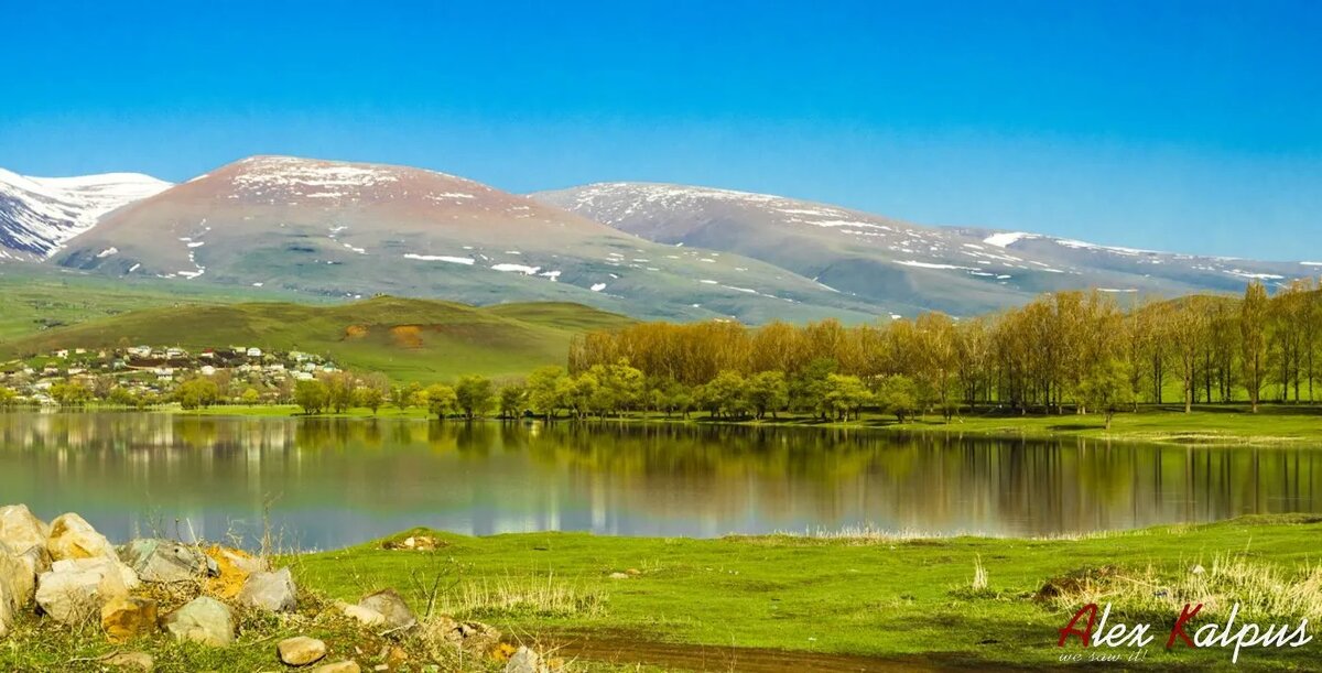 Отдых и рыбалка в Дманисском районе Грузии. Озеро у села Якубло.