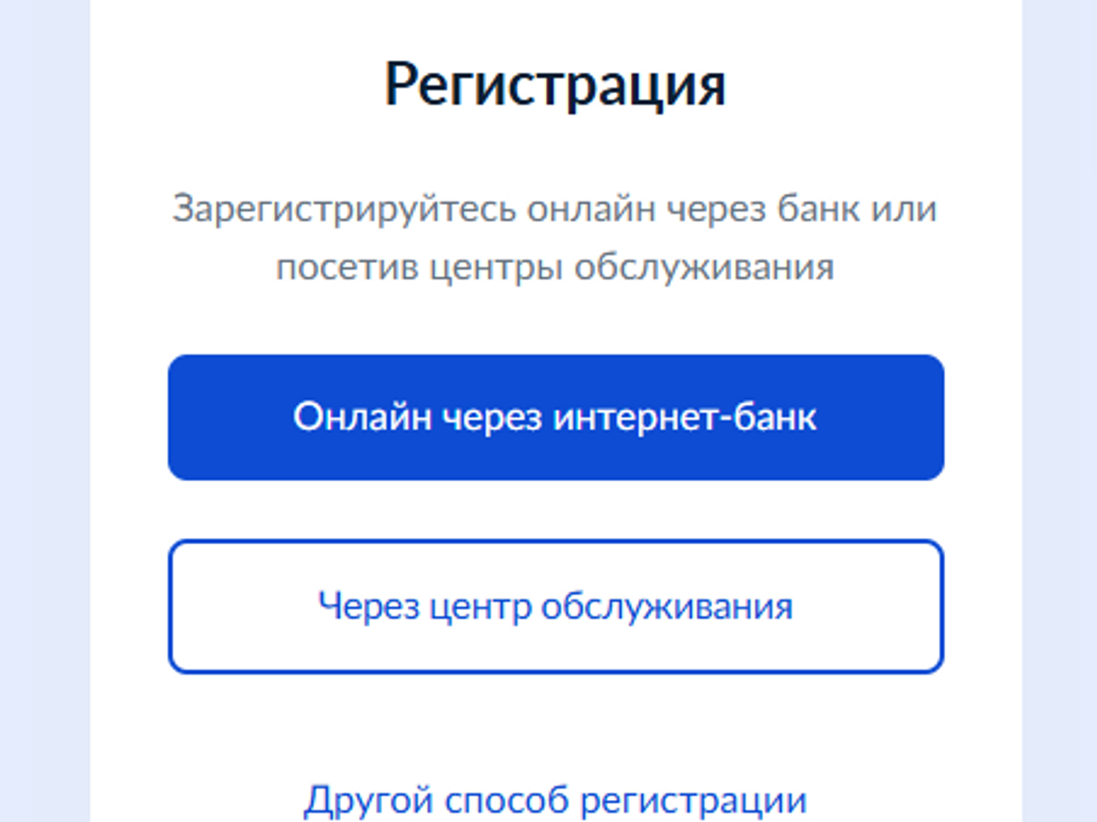    Интерфейс приложения Госуслуги