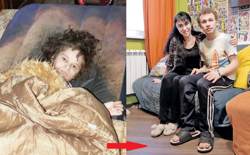 На одном из фото не Витя, но он выглядел еще хуже, когда его нашли