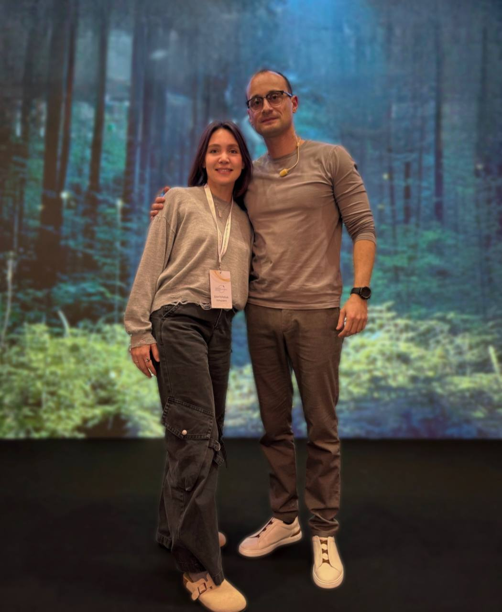 Я с Михаилом Саидовым на трансформационном тренинге "Иллюминация"