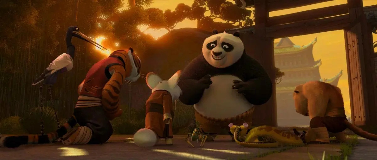    Кадр из мультфильма «Кунг-фу Панда», реж. Марк Осборн, Джон Стивенсон, DreamWorks Animation, Pacific Data Images (PDI)