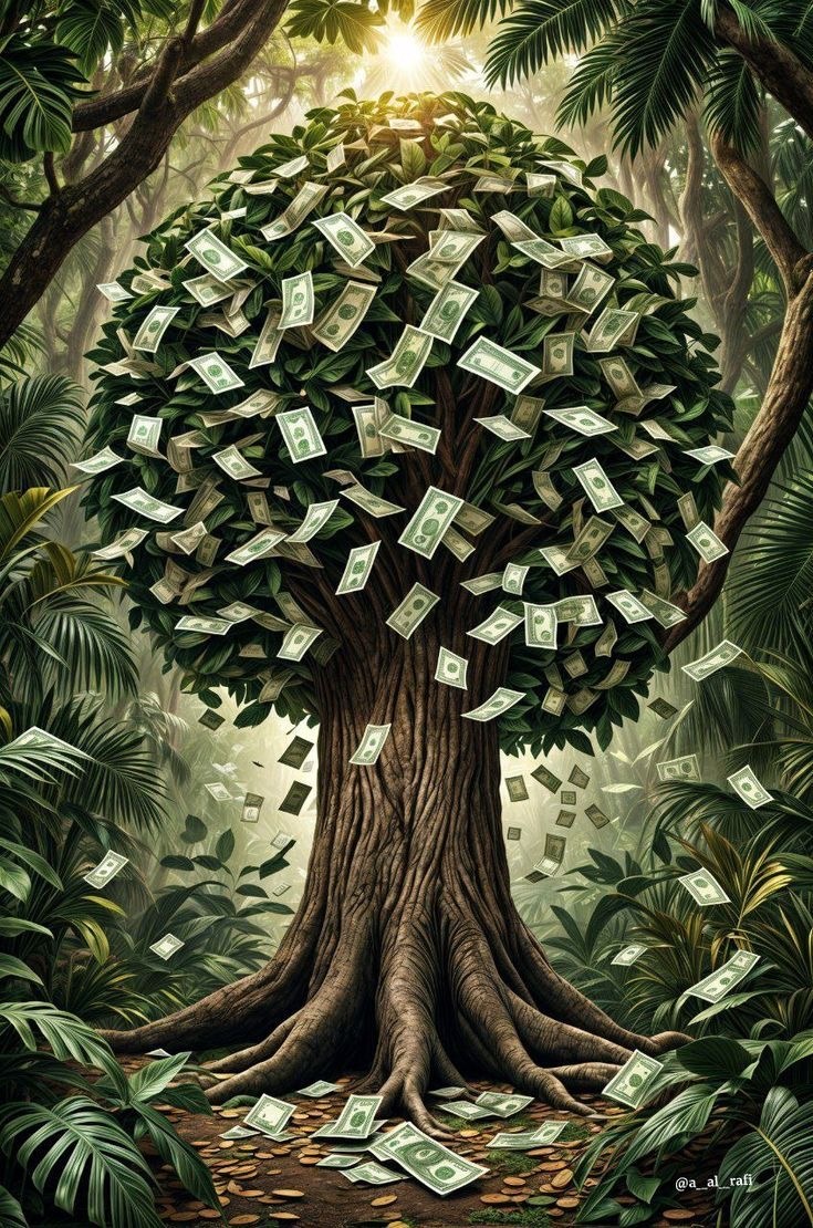 Денежное дерево. Поставь его на заставку, я зарядила его энергией денег, скоро к тебе придет нужна сумма. 