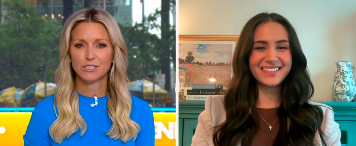 Ханна Мария(справа) на интервью с ведущей канала Fox News.