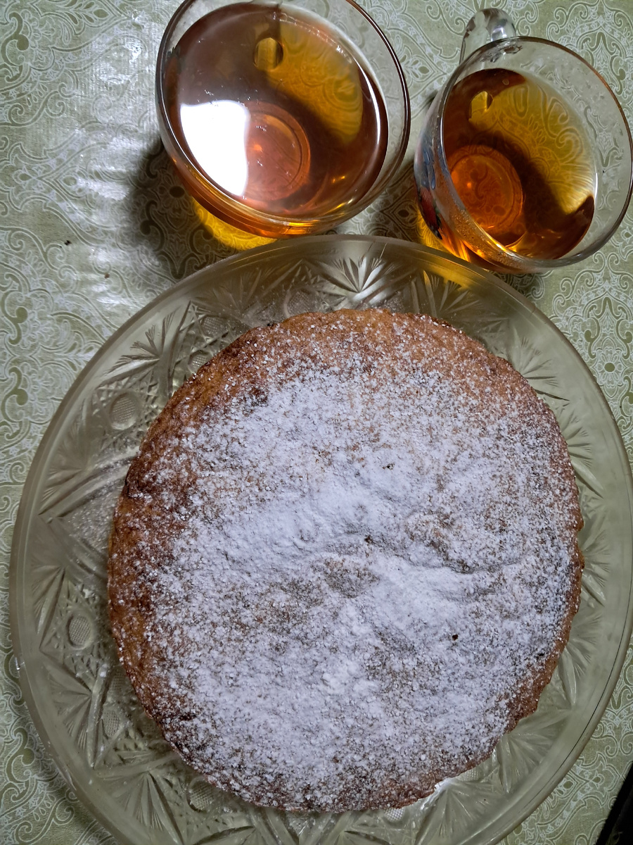 Кисельный пирог к чаю готов.