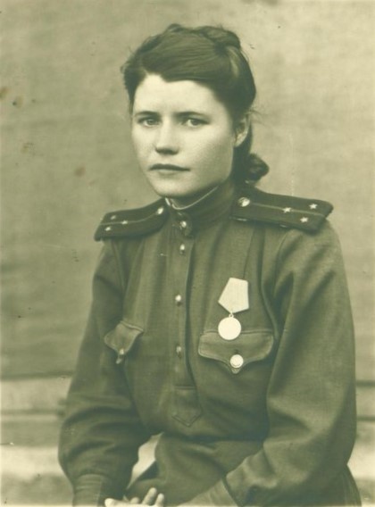 Старший лейтенант Кожаева А.М. 1944. Белгородский государственный историко-художественный музей-диорама "Курская битва. Белгородское направление".